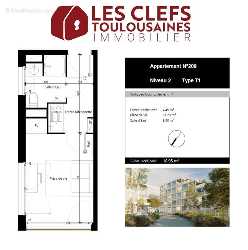 Appartement à TOULOUSE