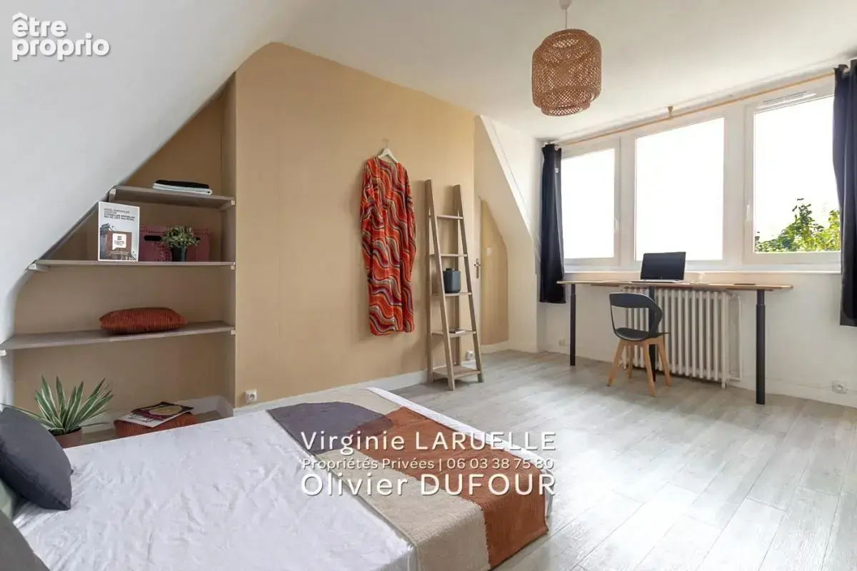 ROUEN Pasteur - Appartement 4 pièces dernier étage avec vue dégagée, cave, parking et jardin partagé - photo 11