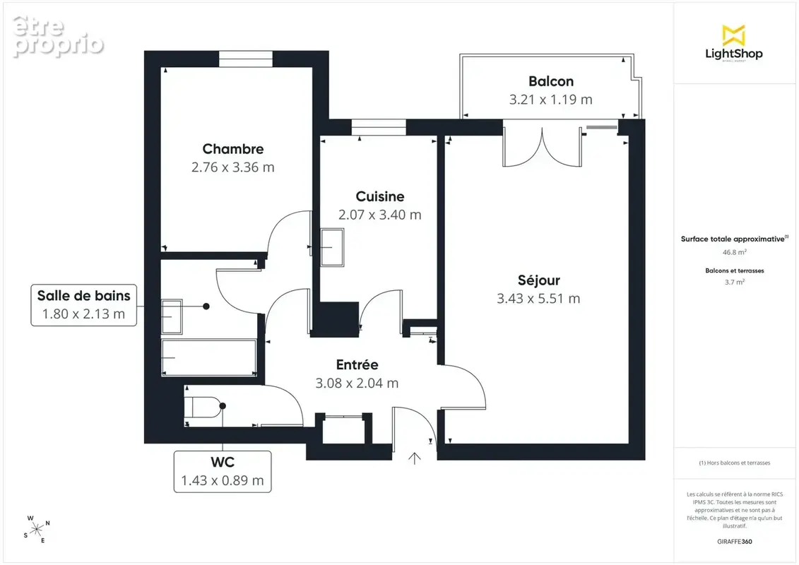  appartement à suresnes – belvédère  2 pièces de 48 m² avec balcon, cave et box - photo 8