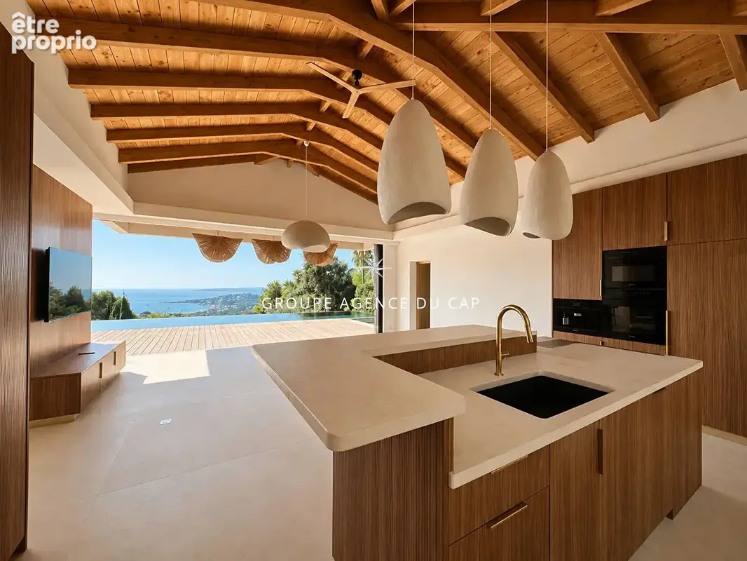 Villa contemporaine neuve, 5 chambres suites, garage 75m², parking, vue mer panoramique st tropez, sainte-maxime - photo 7