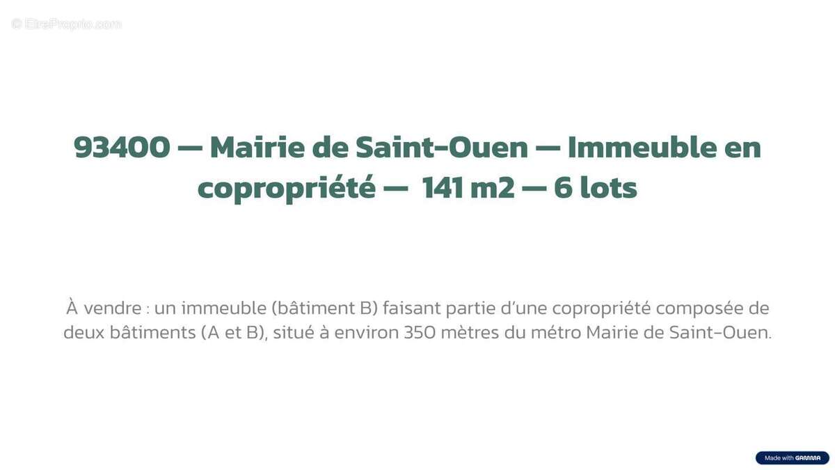 Appartement à SAINT-OUEN