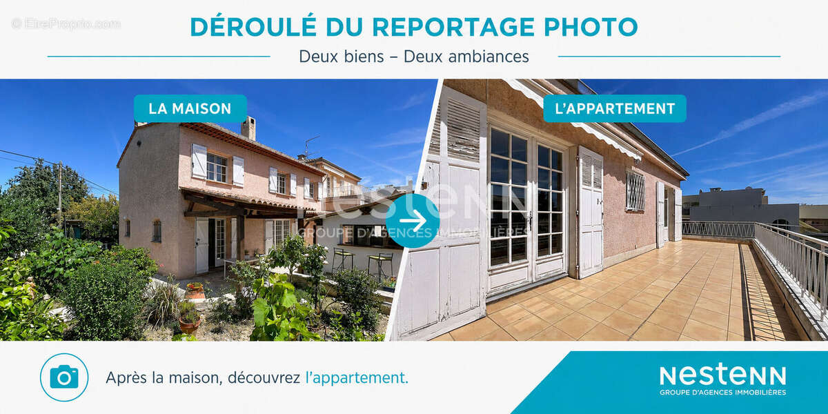 Golfe-Juan - Maison 5P 126 m² + Appartement indépendant 3P 98 m² - Terrain 1 480 m² - Sous-sol 70 m² - Parkings - Proche mer - photo 17