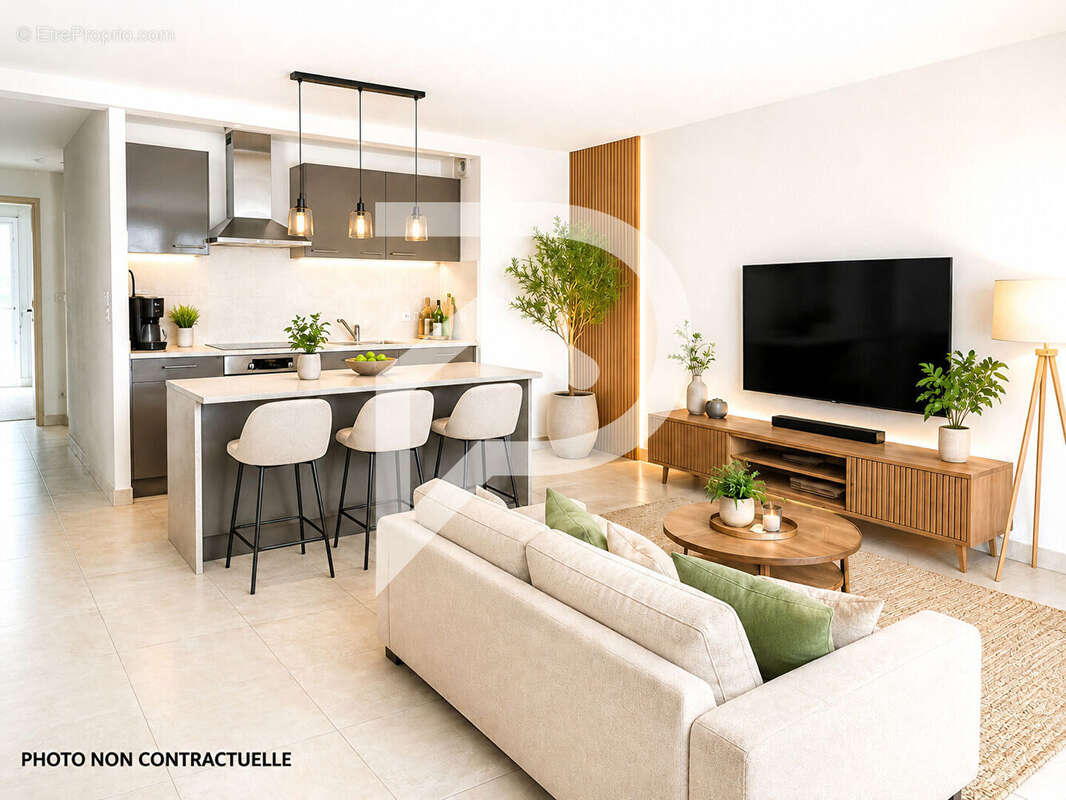 Agde capiscol -appartement t3 traversant 67 m² - double terrasse -double stationnement - photo 4