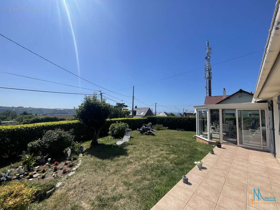 terrasse face maison  - Maison à DIEPPE