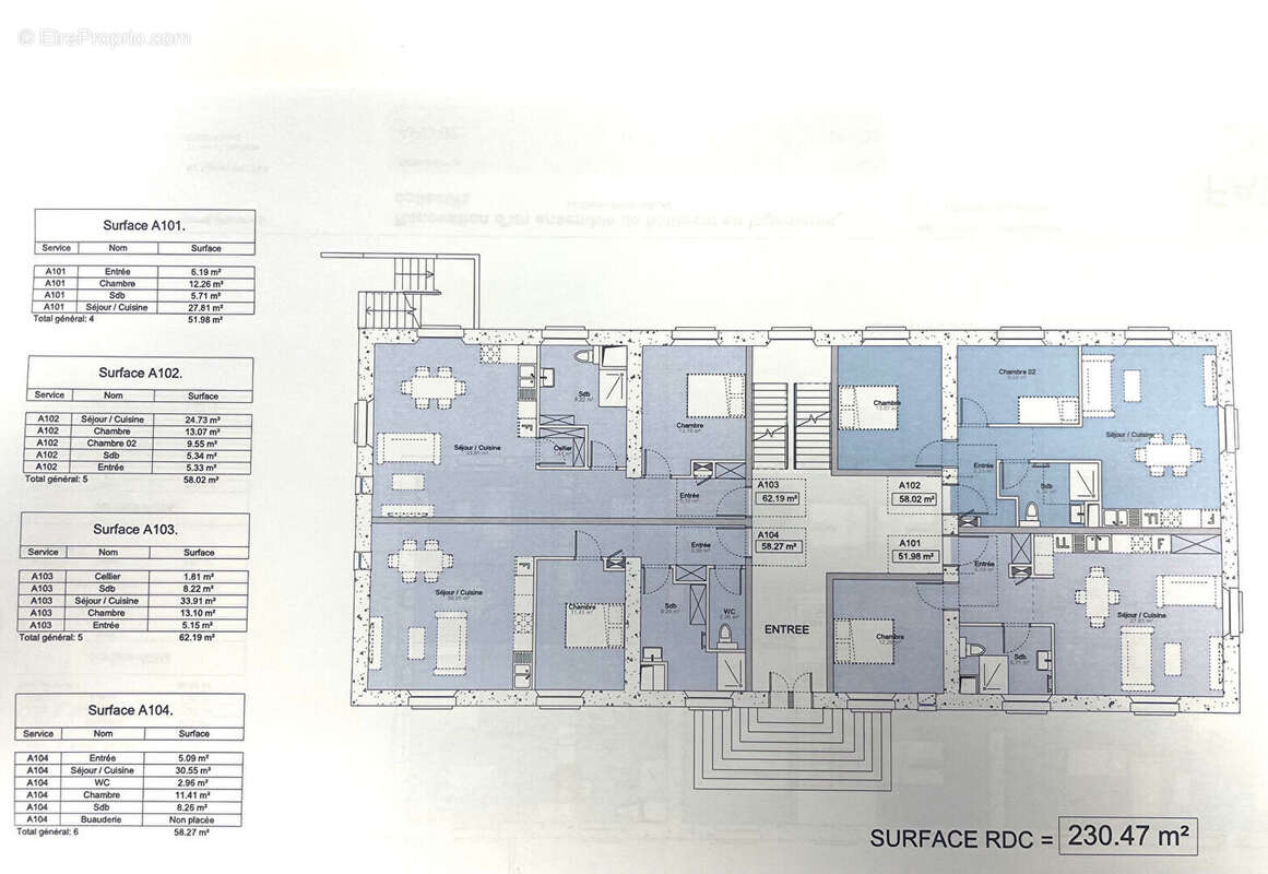 Appartement à KERLAZ