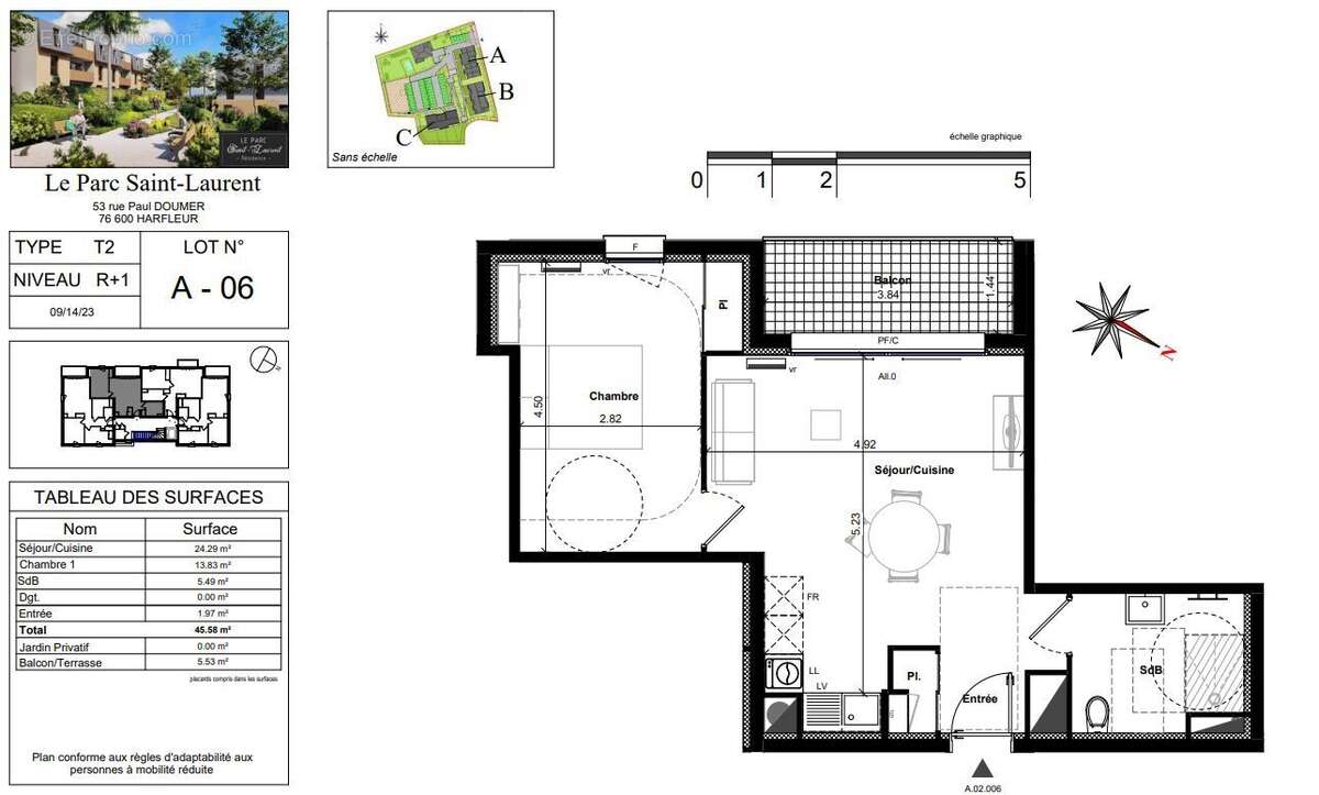 Appartement à HARFLEUR