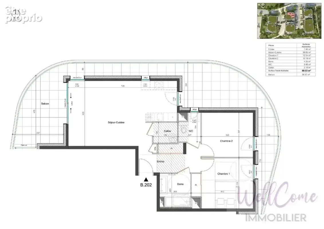 VEFA - Appartement T3 de 68m² N-O avec parking au sous-sol - Grésy-sur-Aix - photo 3