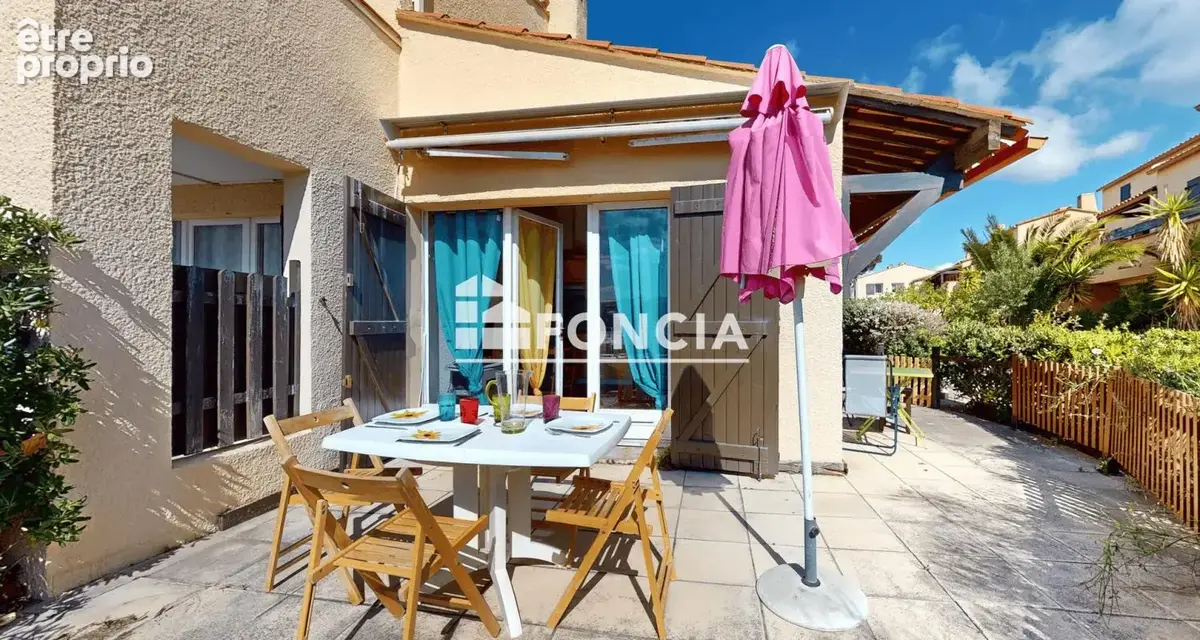 Saint-cyprien plage - studio cabine meublé - terrasse 25m² vue lagune - photo 2