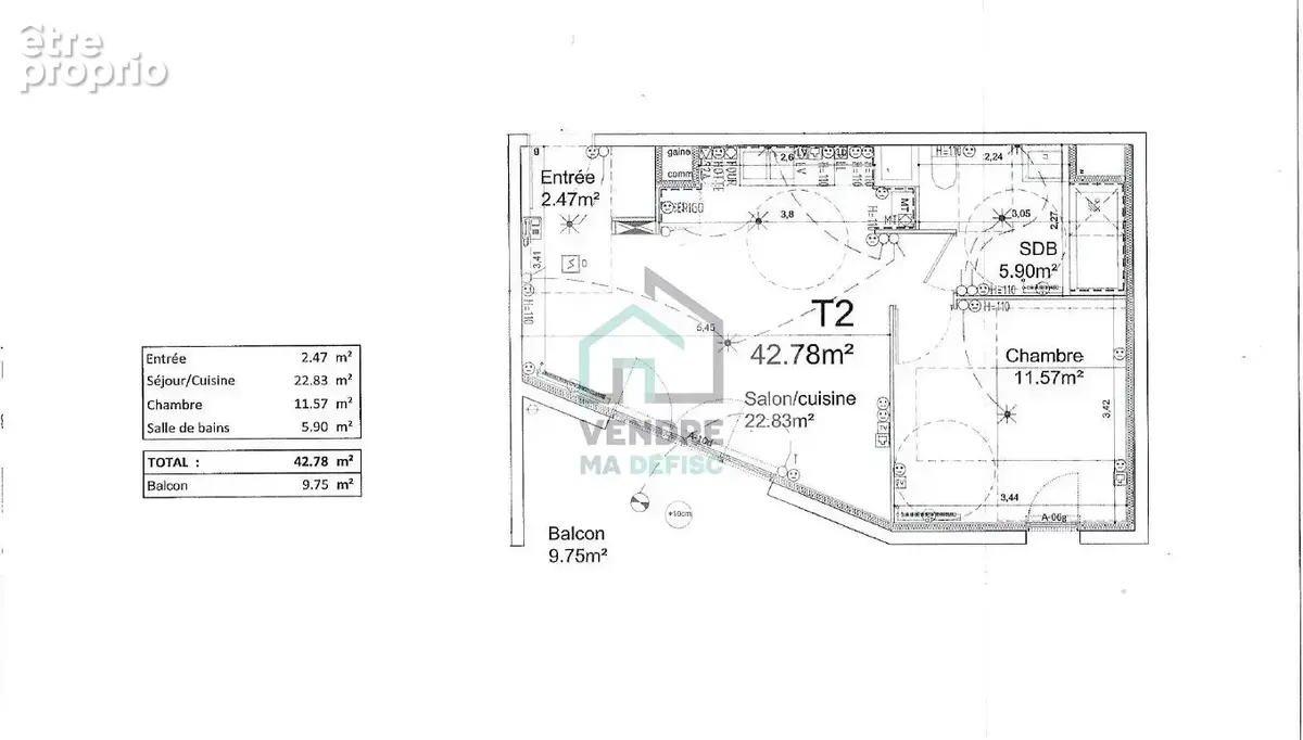 Appartement t2 - 42 m² - superbe vue - 33300 bordeaux bassins a flot - photo 5