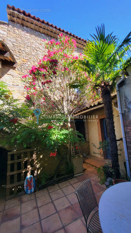 DPT GARD (30), à vendre, SAINT CHRISTOL LES ALES, maison de village type 6 de 132m2 habitables avec cour, terr - photo 14