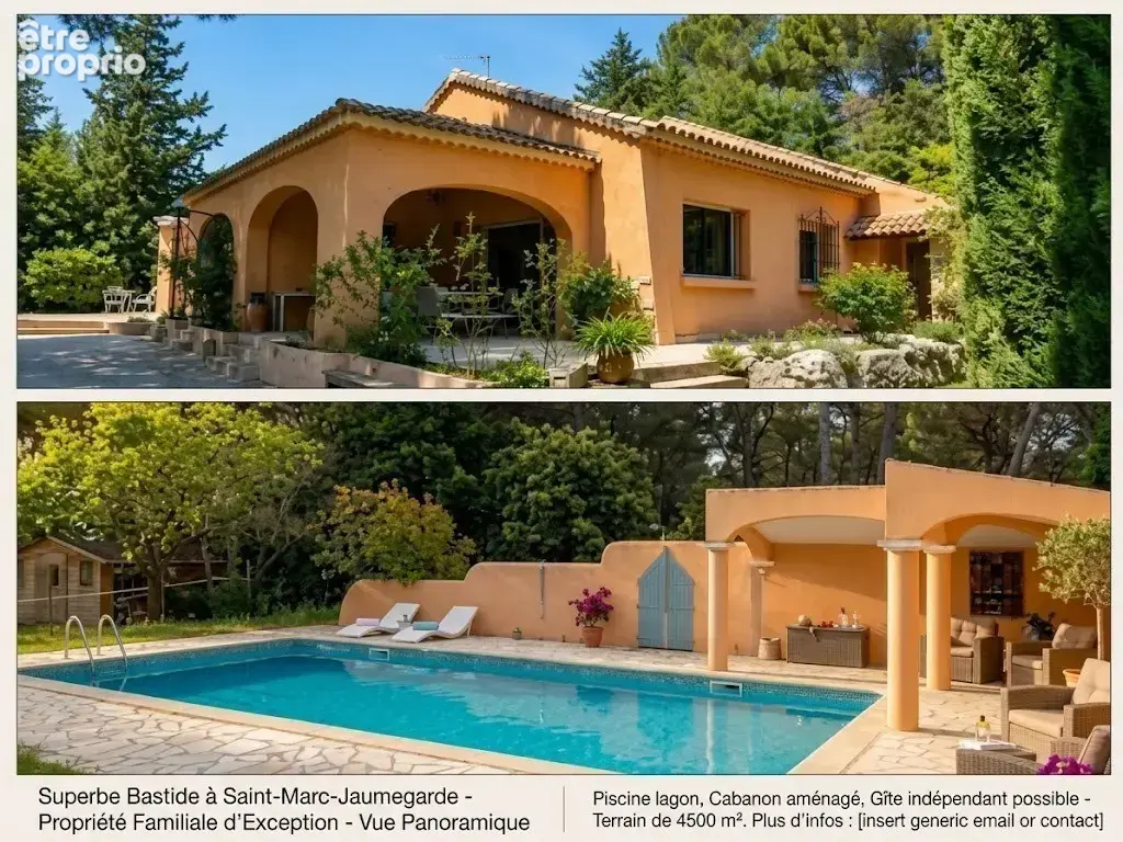 Saint-Marc-Jaumegarde — Propriété de charme avec piscine & dépendances à fort rendement locatif (10 min d'Aix) - photo 1