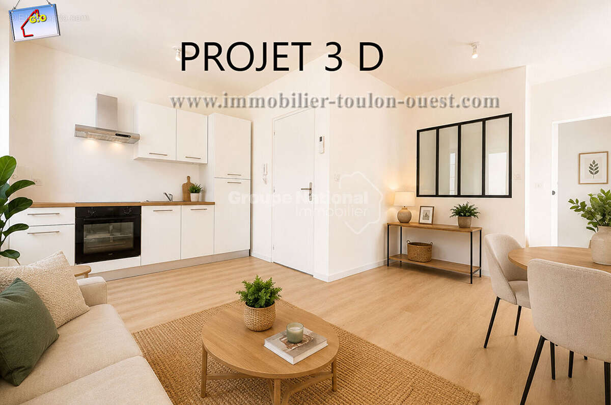 Valbourdin -  appartement t1 de 22 m² - terrasse  - parking prive - photo 2