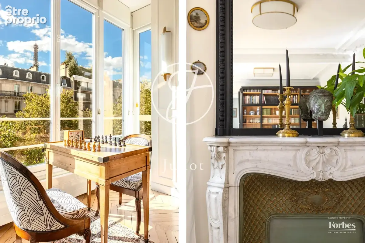 Paris 7e - GROS CAILLOU / BOSQUET - Appartement - 4 pièces - 106,21m² Carrez - 107,47m² au sol - 2 chambres - Vues sur monument - photo 5