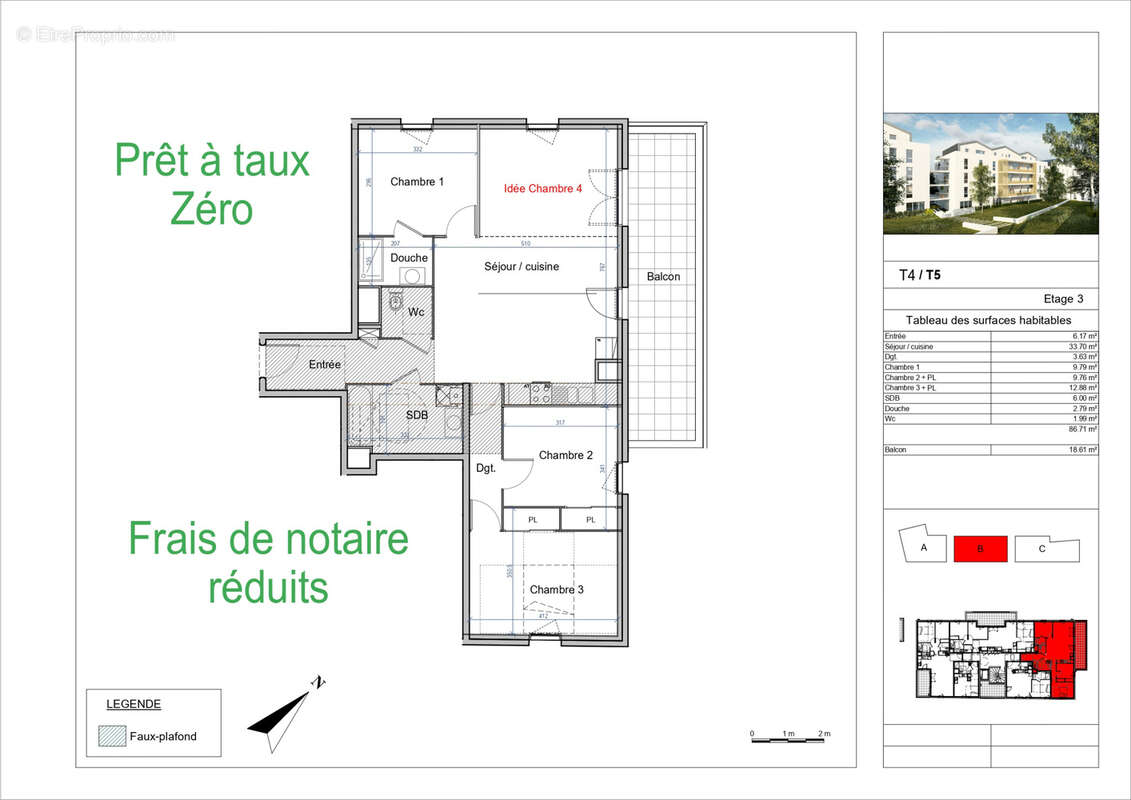 Appartement à RILLIEUX-LA-PAPE