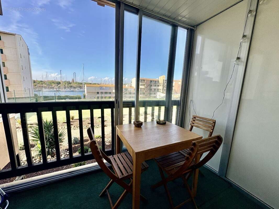LE CAP D'AGDE - ÎLE DES PÊCHEURS - Appartement T2 dans résidence avec piscine, vue dégagée port - photo 6