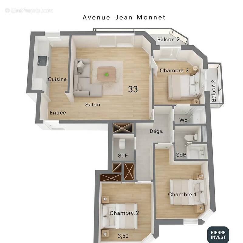 Appartement à ISSY-LES-MOULINEAUX