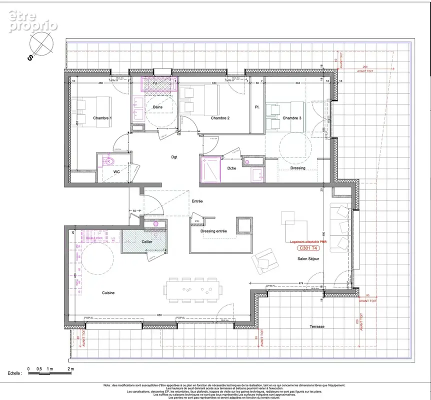 Thonon ouest, dernier etage, vue lac t4 124m2 - photo 8