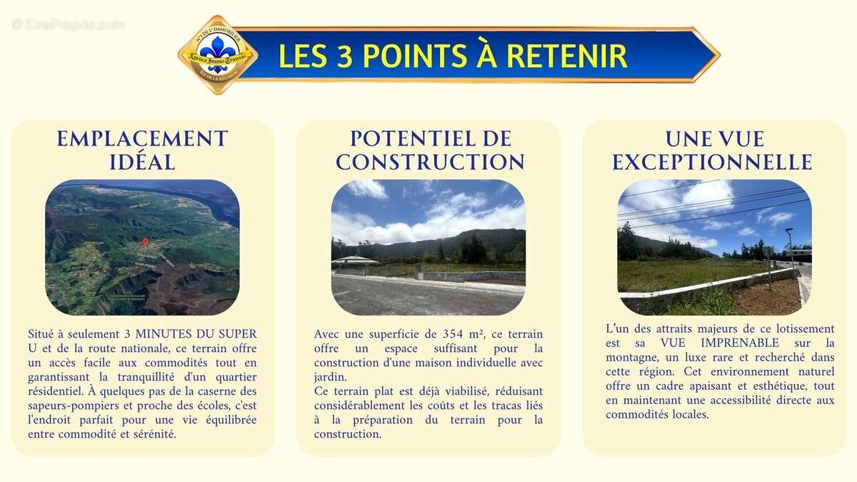 Terrain à LA PLAINE-DES-PALMISTES