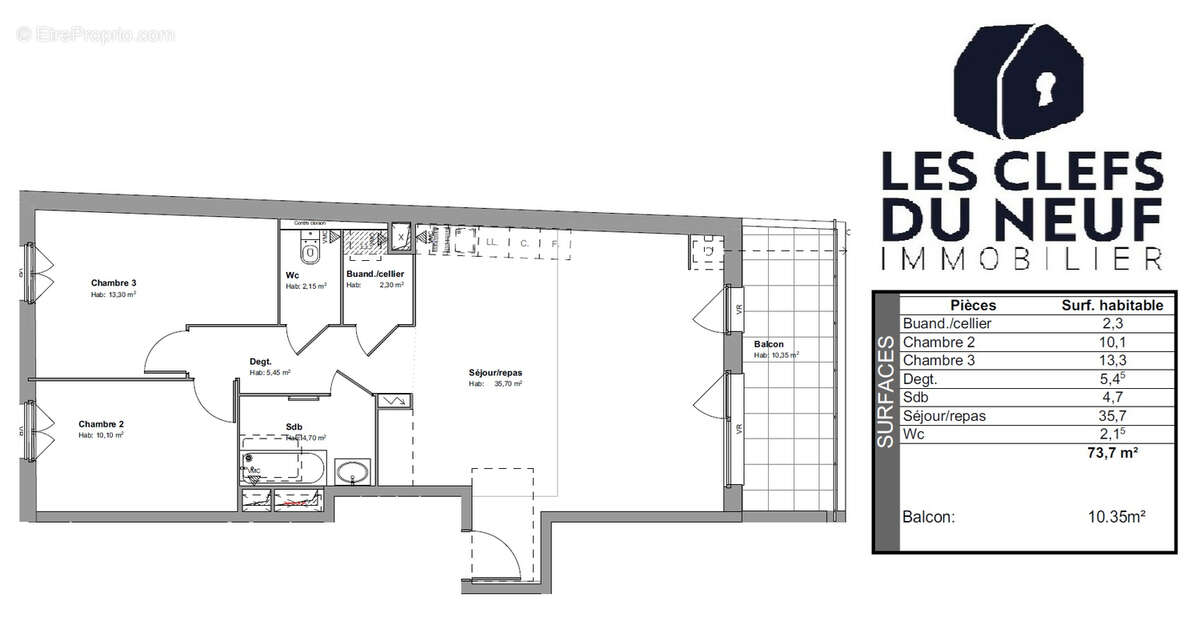 Appartement à TOULOUSE