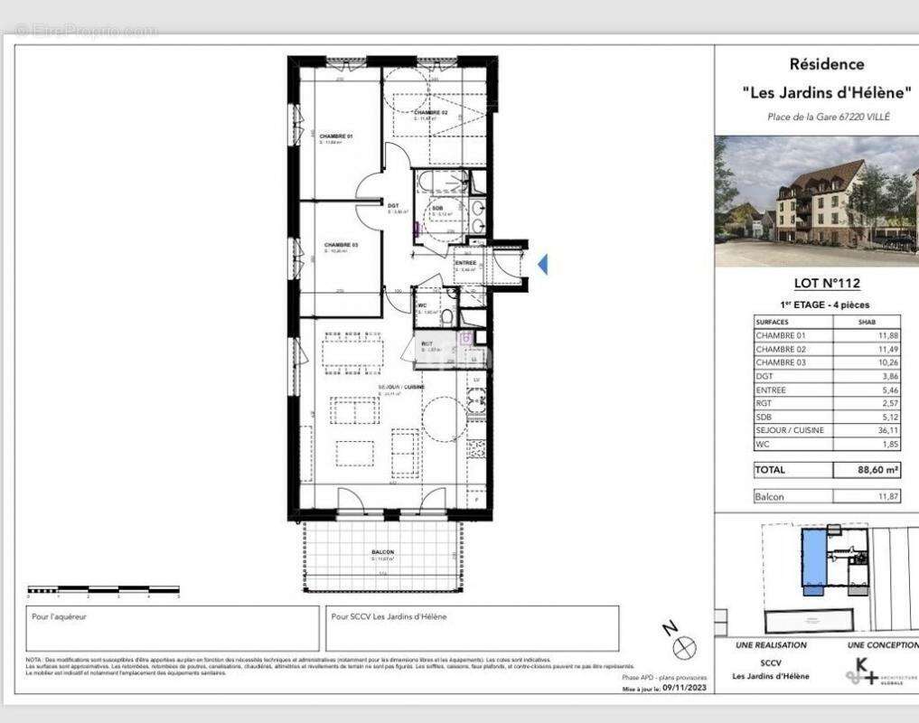 Appartement à VILLE