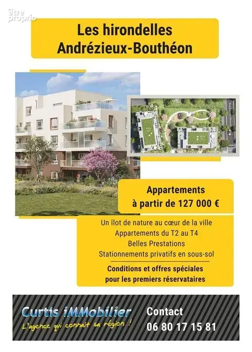 Appartement à ANDREZIEUX-BOUTHEON