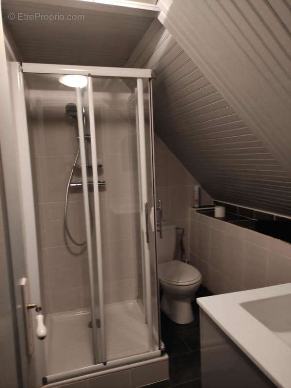 Salle d&#039;eau - Maison à SAINT-CARADEC-TREGOMEL