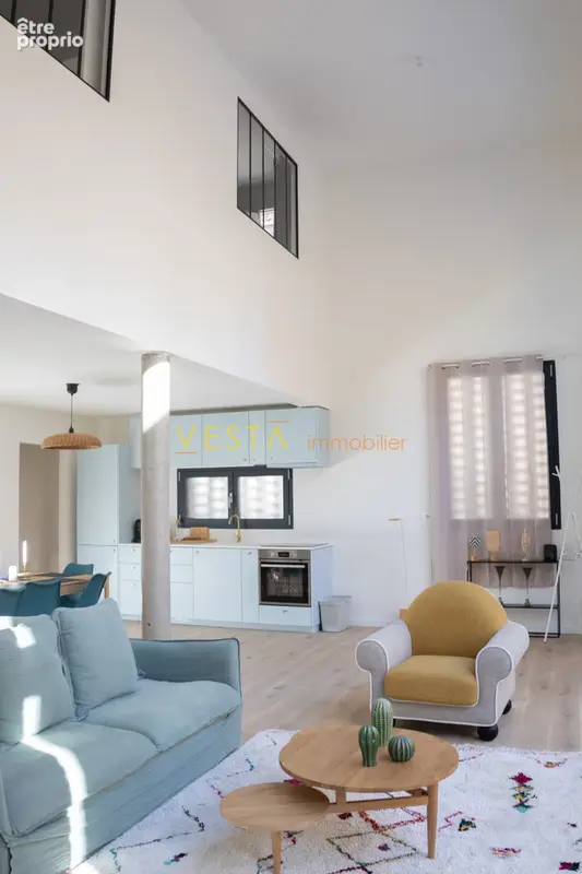 salon /cuisine /double hauteur