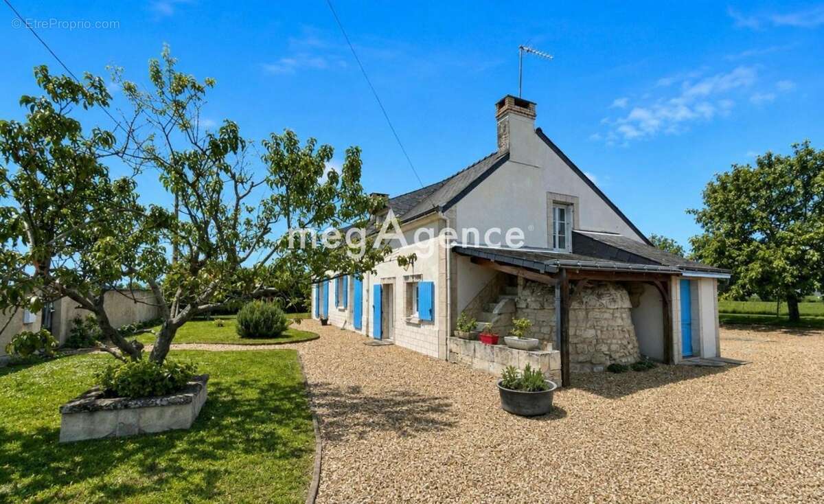 Allonnes-Belle longère en tuffeau sur terrain de plus de 1500 m2 - photo 2