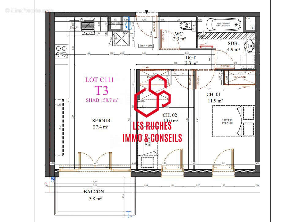 Appartement à MESSY