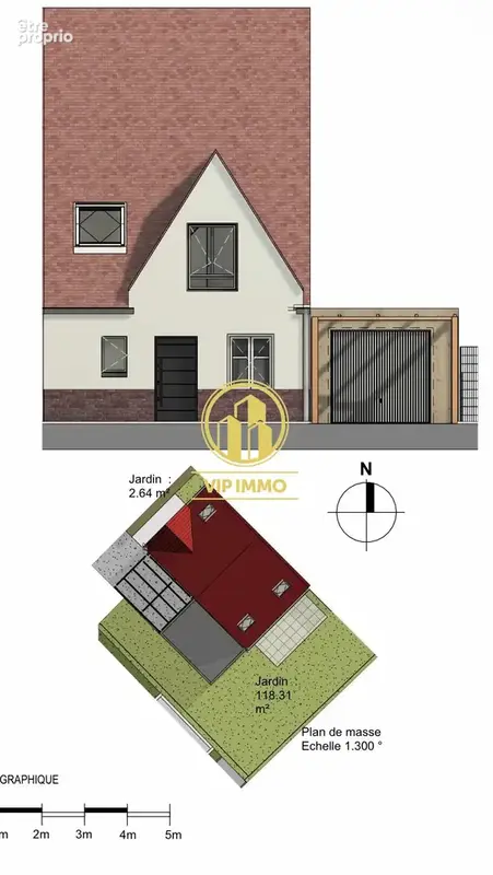 Maison 4 pièces 88 m² à vendre à Gondecourt (59147) - photo 2