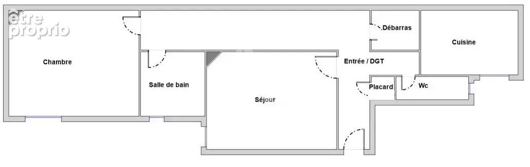 Appartement Paris 2 pièce(s) 46.51 m2 - photo 4