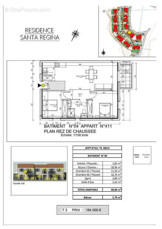Appartement à OLMETA-DI-TUDA