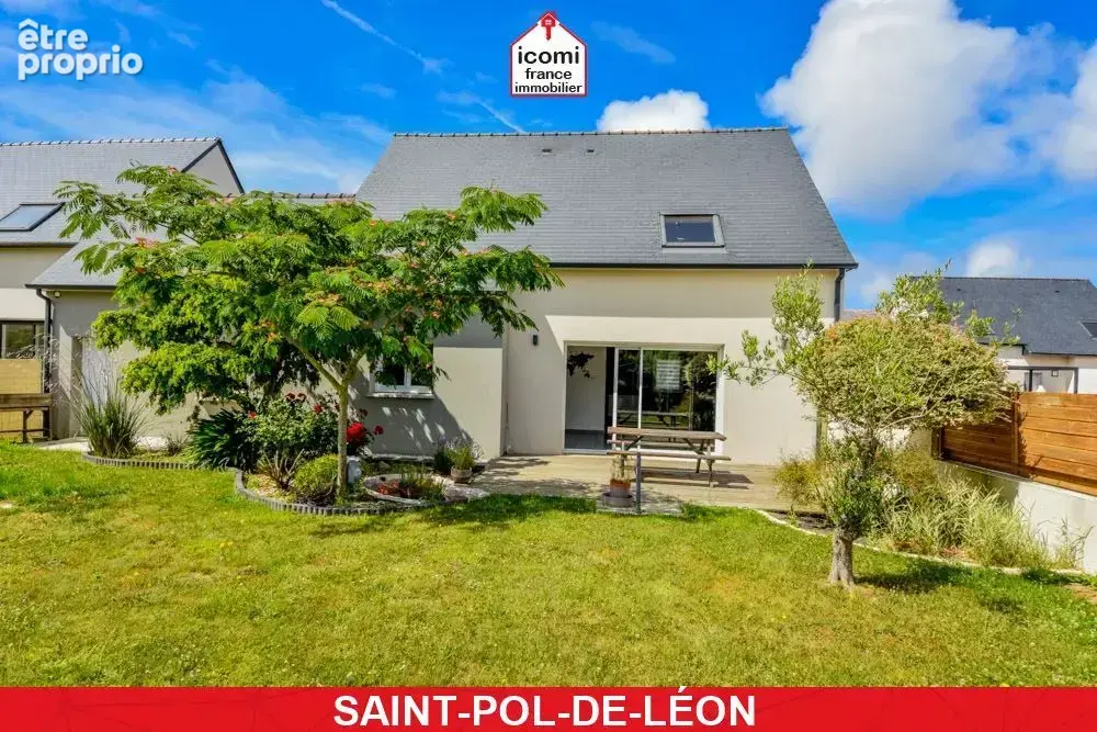 Finistere - saint-pol-de-léon (29250) - a vendre - maison individuelle de 2018 t6 128m² - 4 chambres - terrain clos 400m² - beau - photo 3