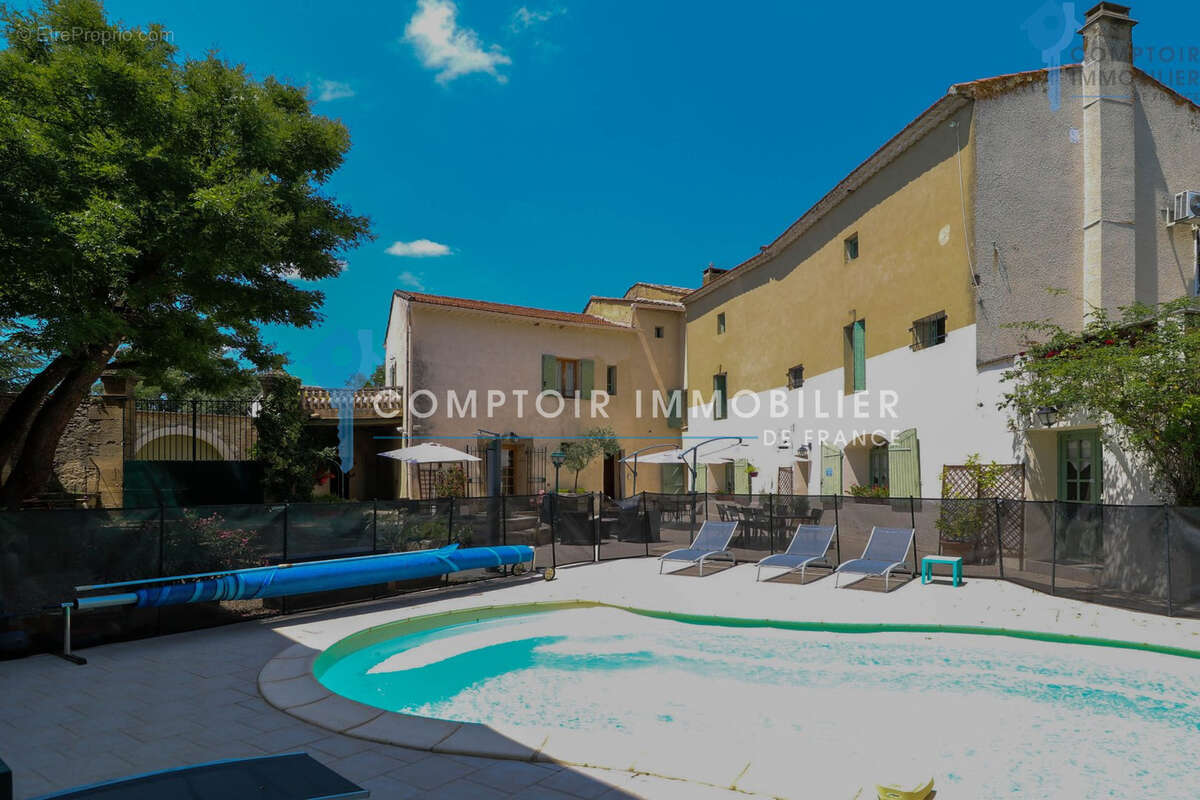 A Vendre GARD (30) - Grande propriété de charme avec piscine en périphérie d'Uzès - photo 5