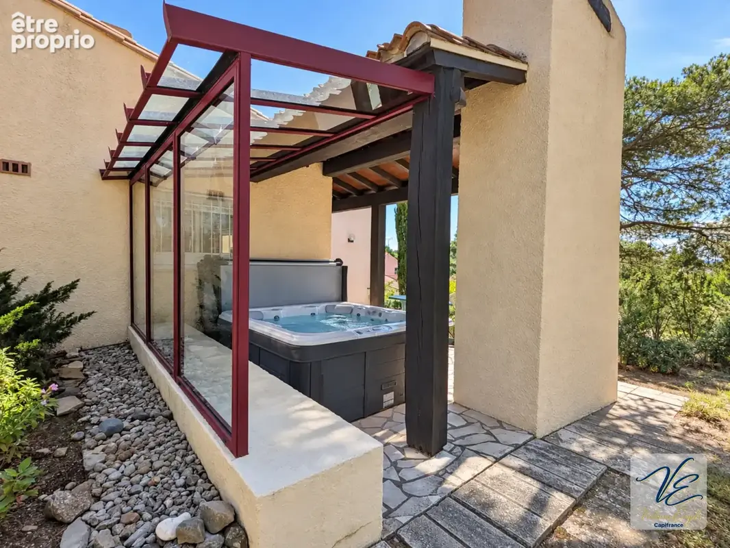 Maison d’architecte atypique avec jardin arboré, terrasses et spa à Lézignan-Corbières - photo 16