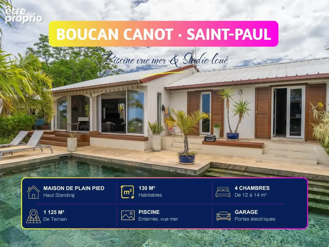 Maison 5 pièces 130 m² à vendre à Saint-Paul (97460) - photo 2