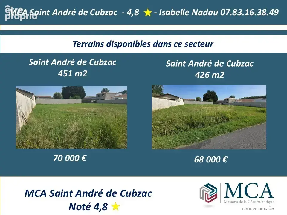 Terrain 1 057 m² à vendre à Saint-Savin (33920) - photo 2