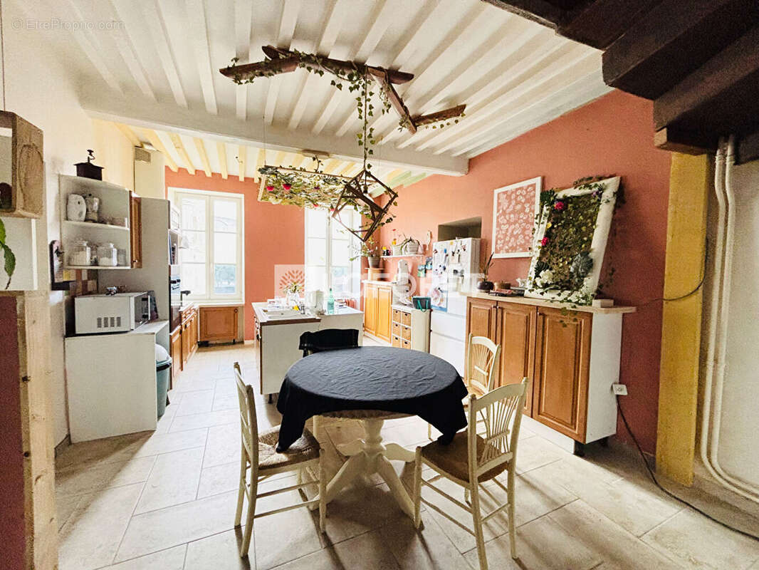 Maison en pierres T7 à Saint-Symphorien-de-Lay - 335 m², jardin 2 100 m² et appartement loué, 349 000 - photo 2