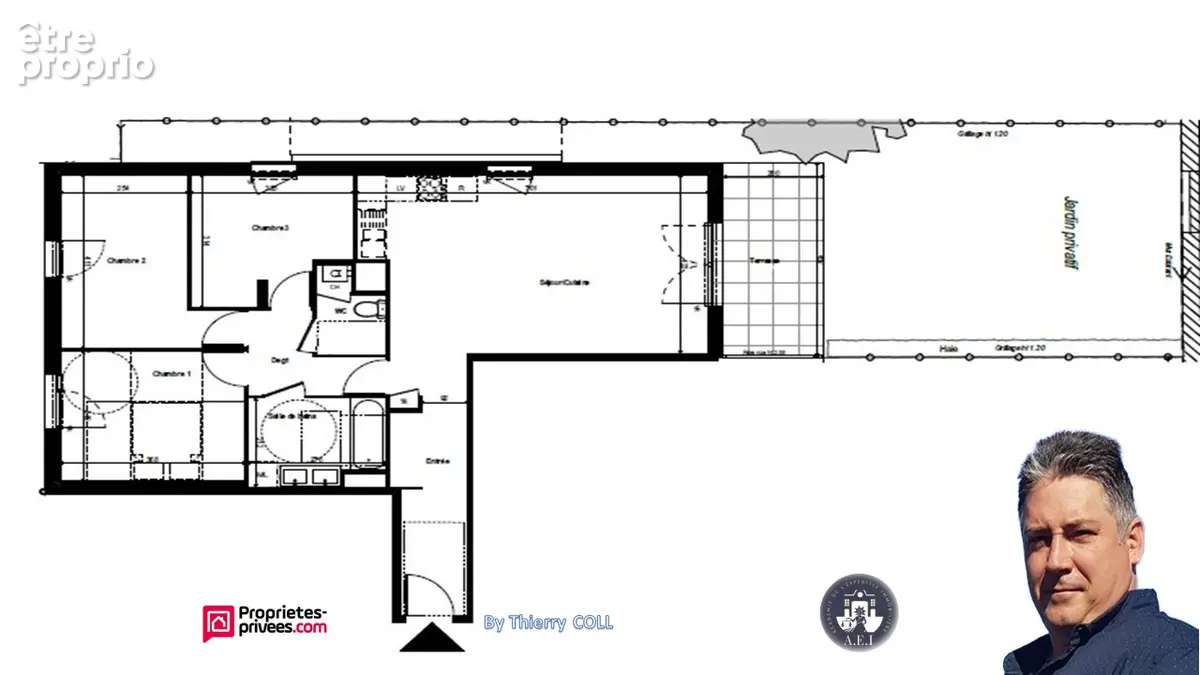 Appartement t4 rillieux la pape de  81.05 m2 en rez de jardin - photo 17