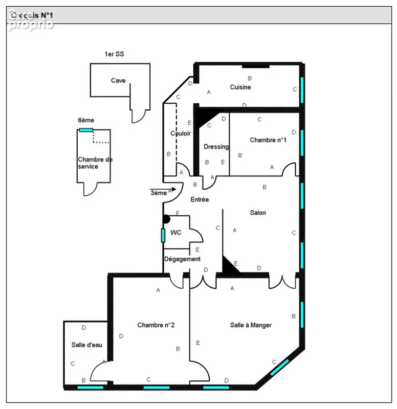 Appartement d'angle au 3ème Etage / Chambre de service incluse - photo 5