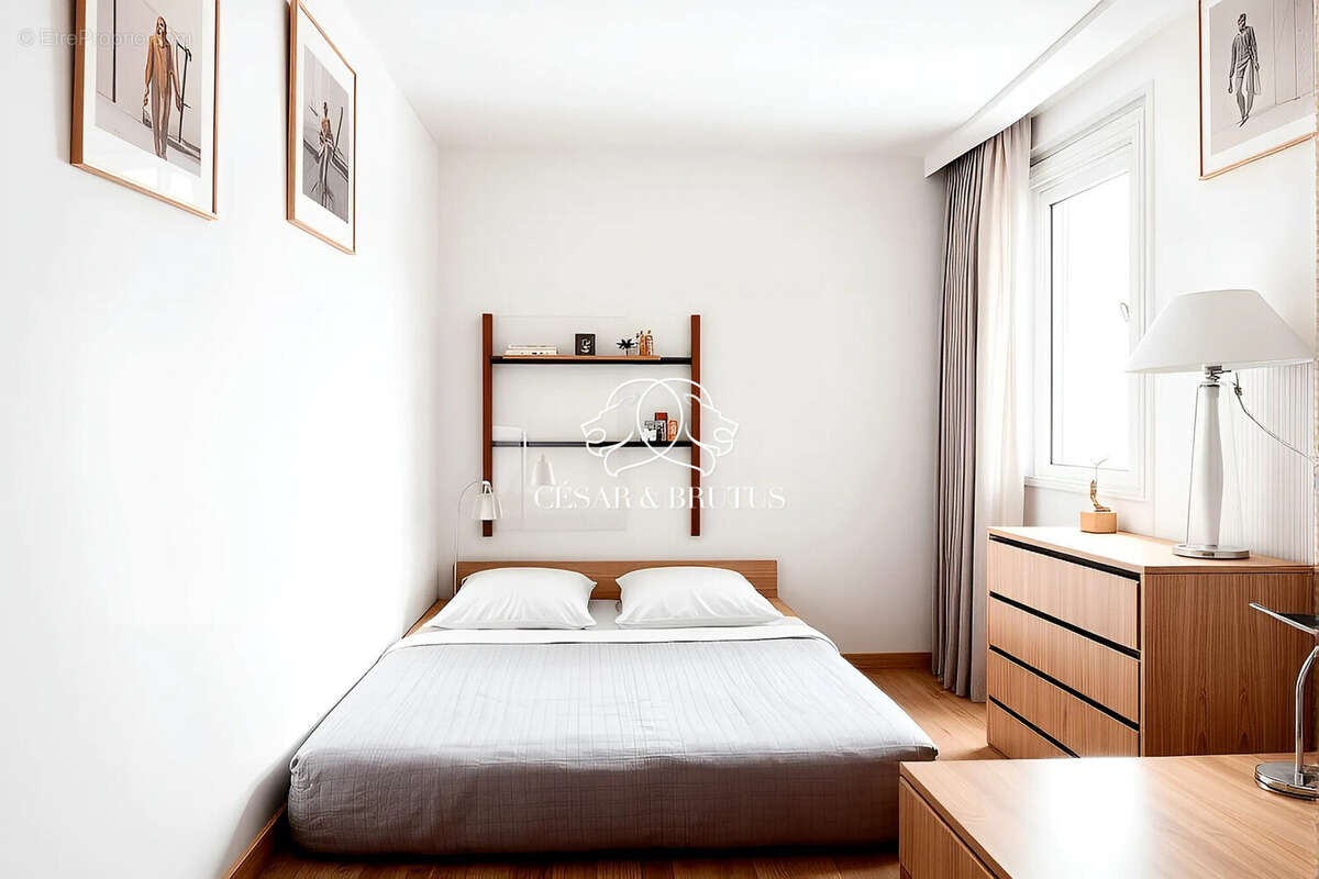 Suggestion d&#039;aménagement 3D - Appartement à LYON-5E