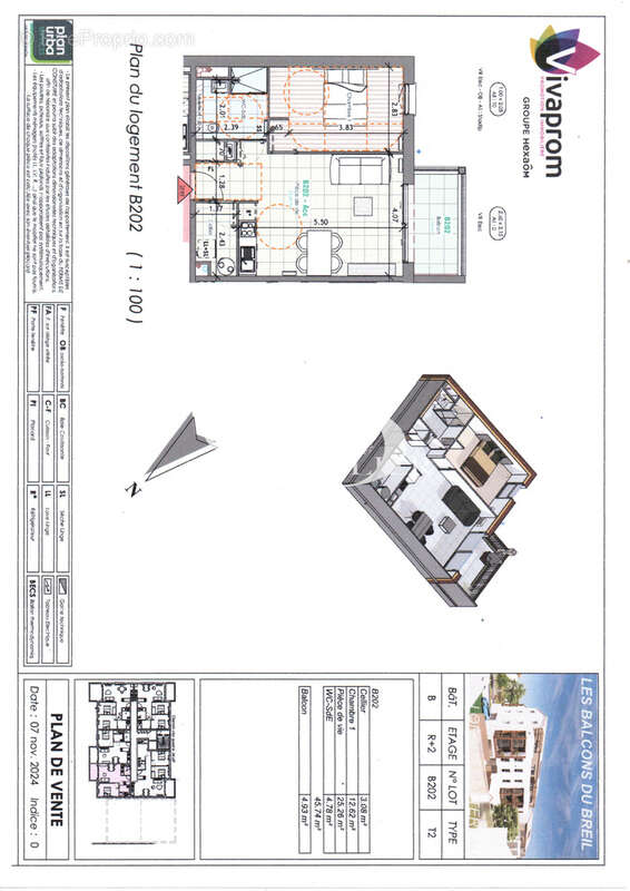 Appartement à LE LOROUX-BOTTEREAU