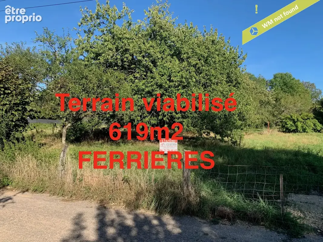 Photo Terrain à Ferrieres au prix de 68 100€