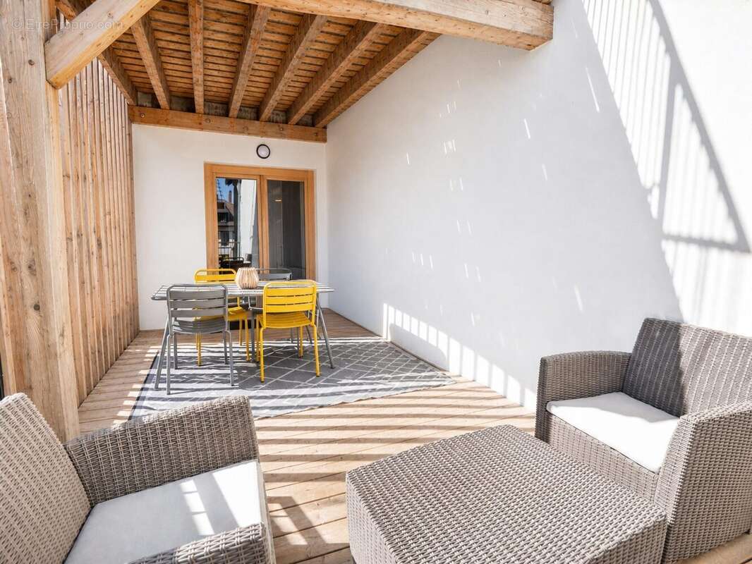 Terrasse - Appartement à EVIAN-LES-BAINS