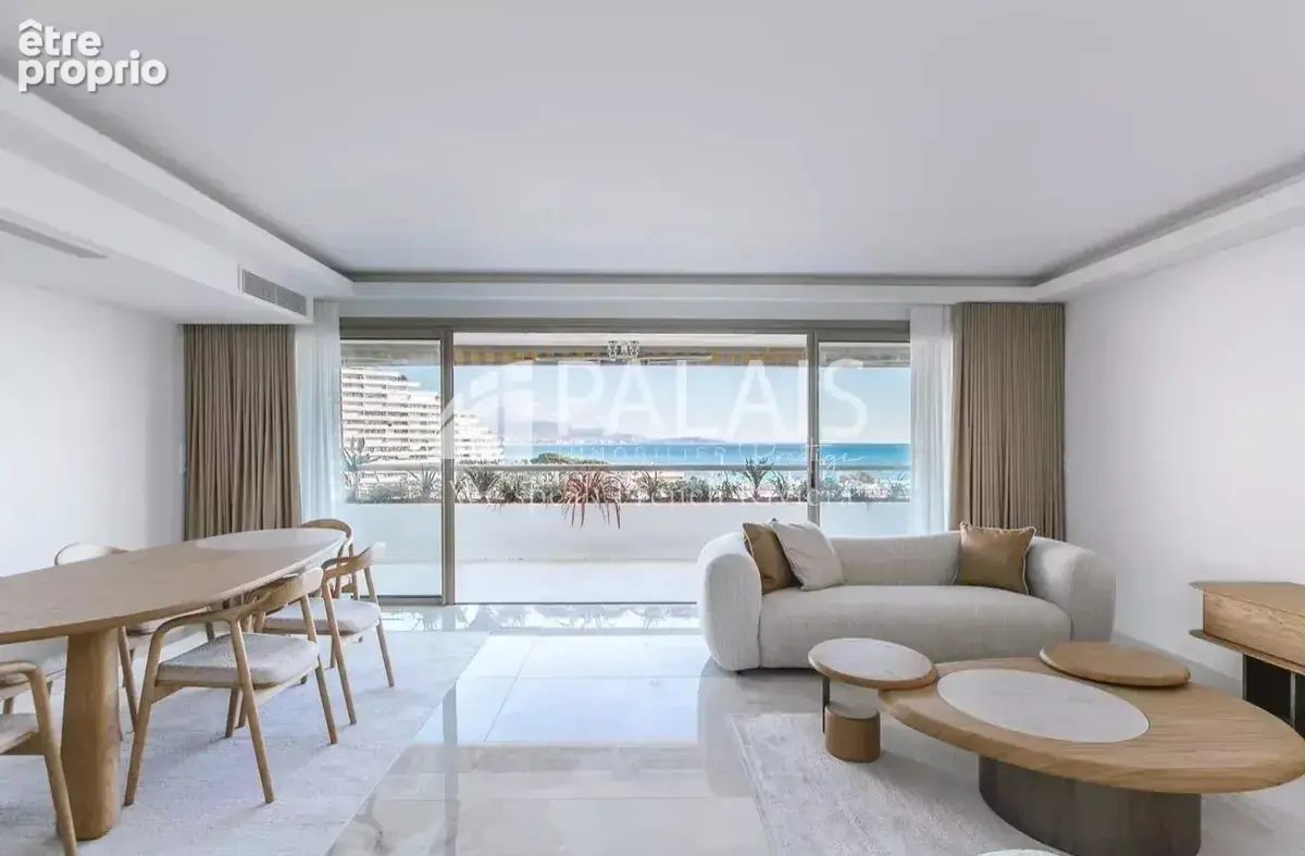 VILLENEUVE LOUBET / Marina Baie des Anges, sublime appartement 3 pièces rénové et climatisé avec terrasse,  vue mer, cave , gara - photo 2