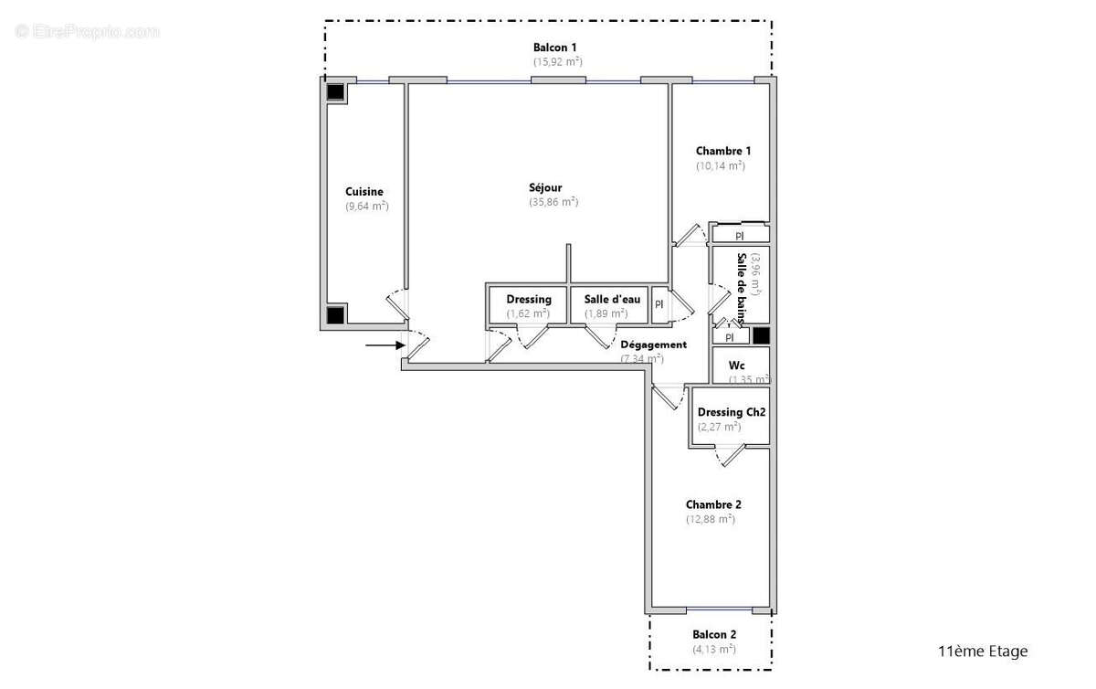 Appartement à RUEIL-MALMAISON