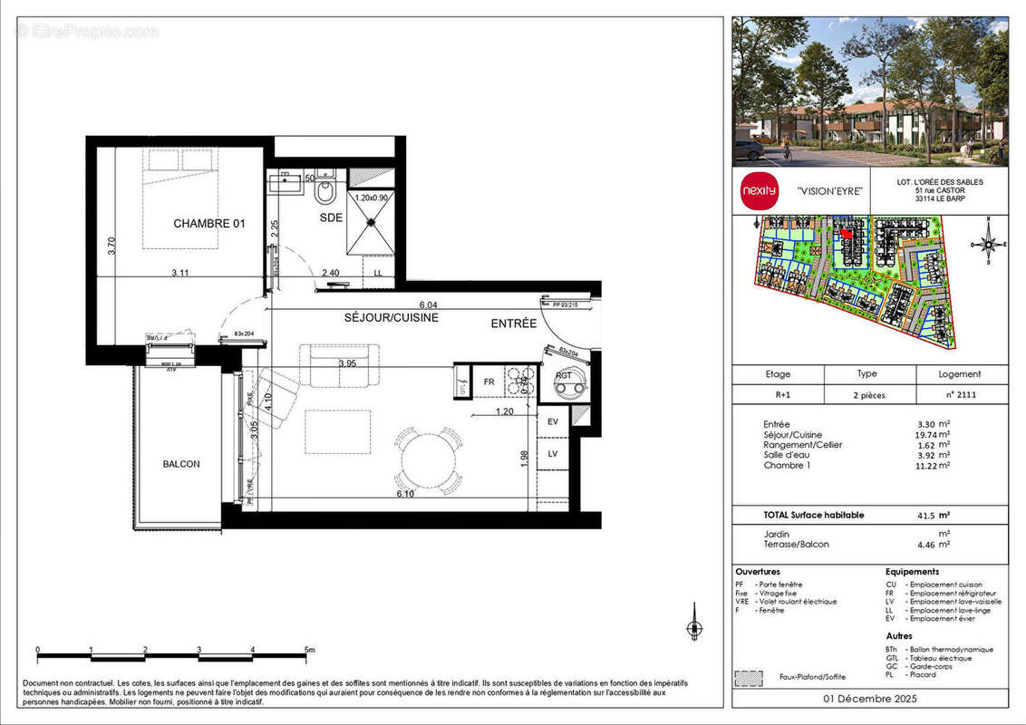 Appartement à LE BARP