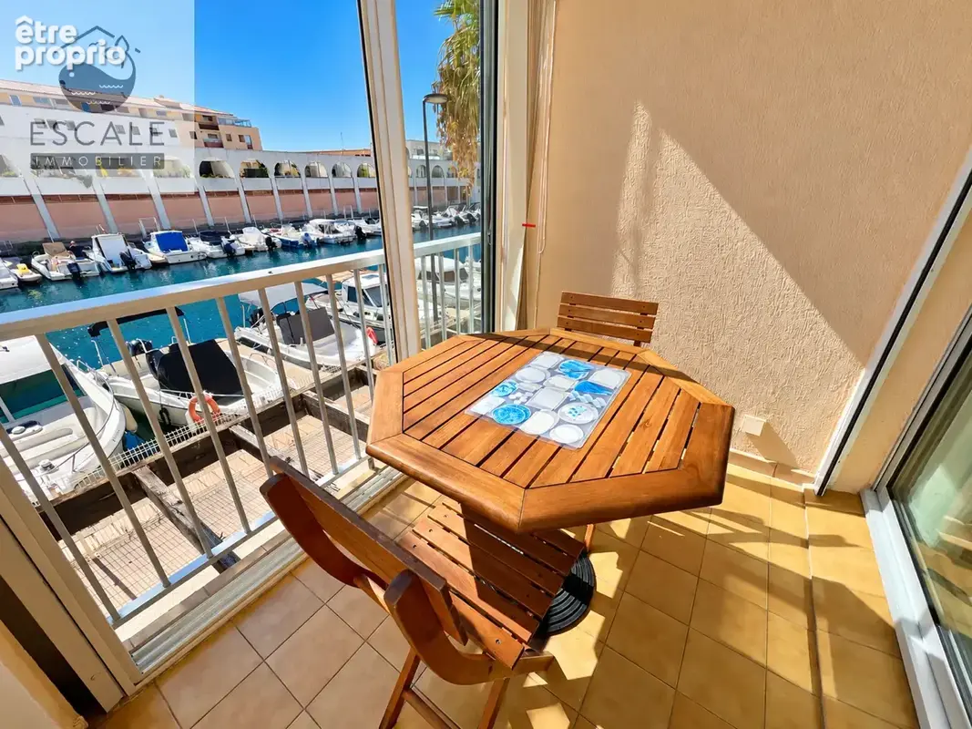 Vente type 2 vue marina aux quilles a sete - photo 4