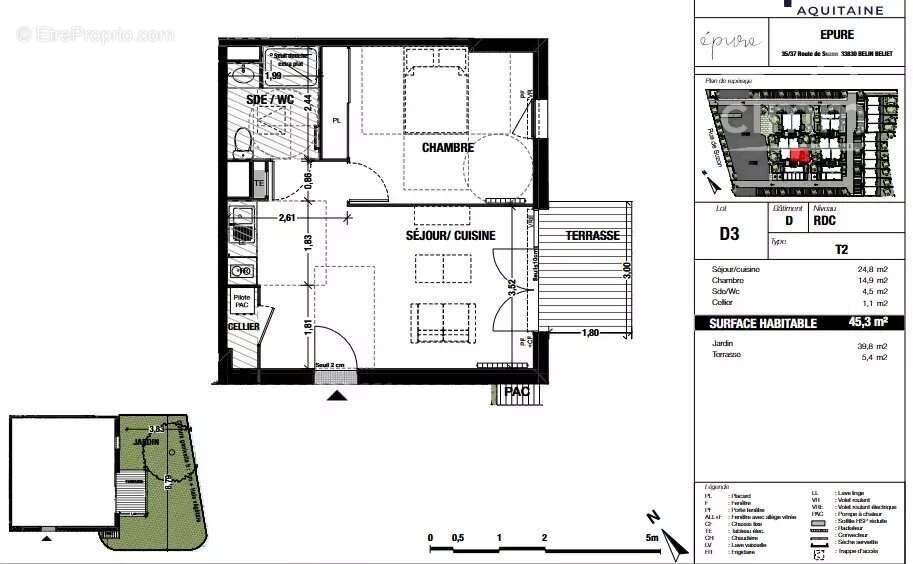 Appartement à BELIN-BELIET
