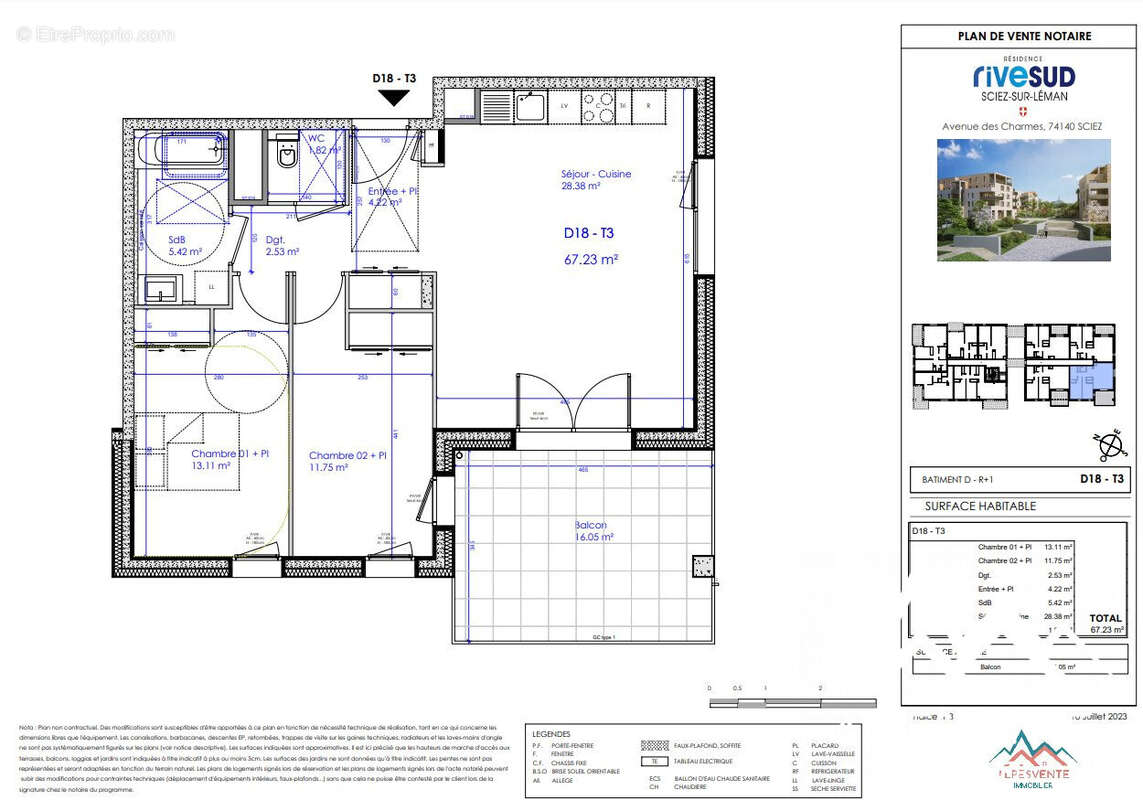 avendre-programme-neuf-rive-sud-sciez-alpesvente-sciez - Appartement à SCIEZ